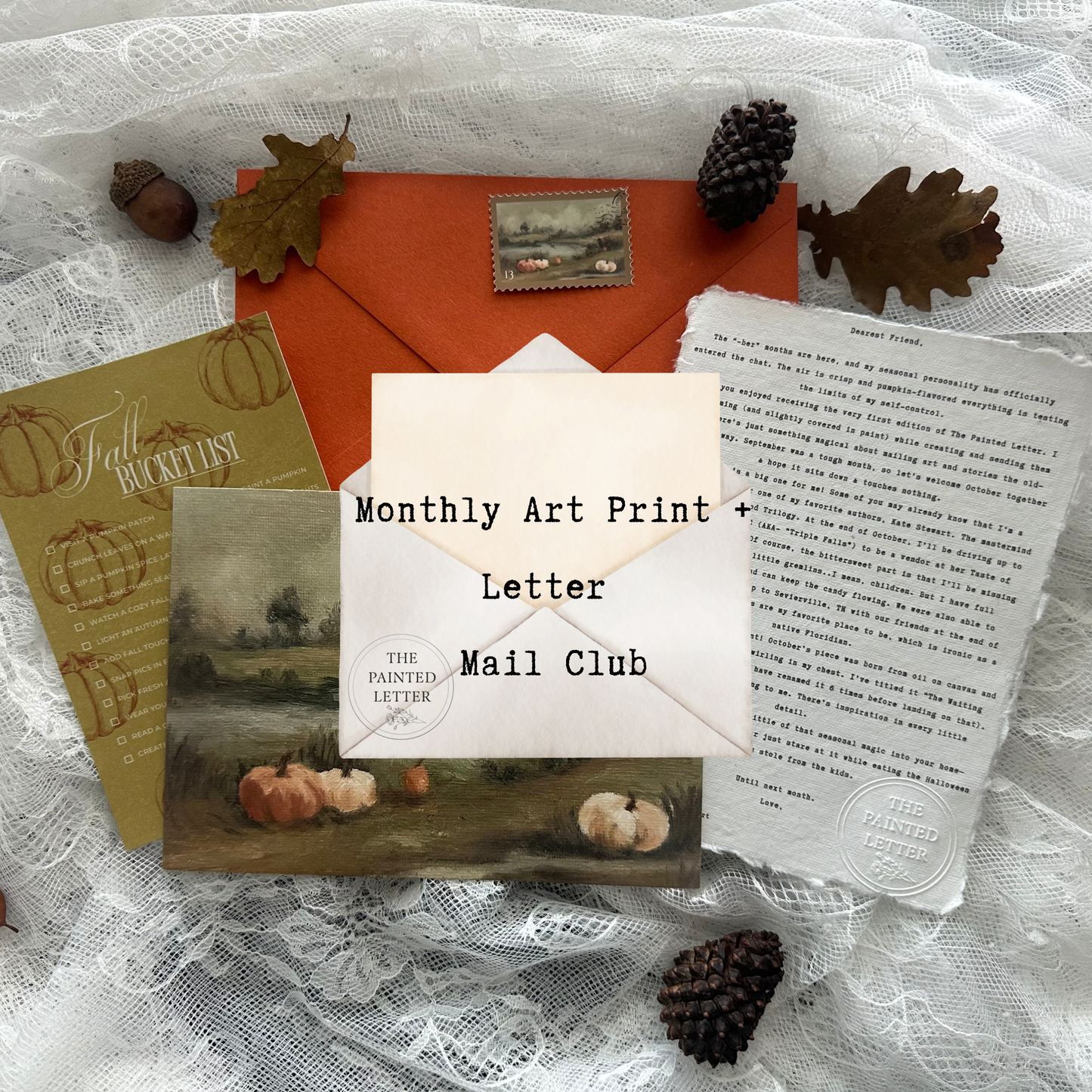 The Painted Letter - Monthly Art & Letter Subscription
