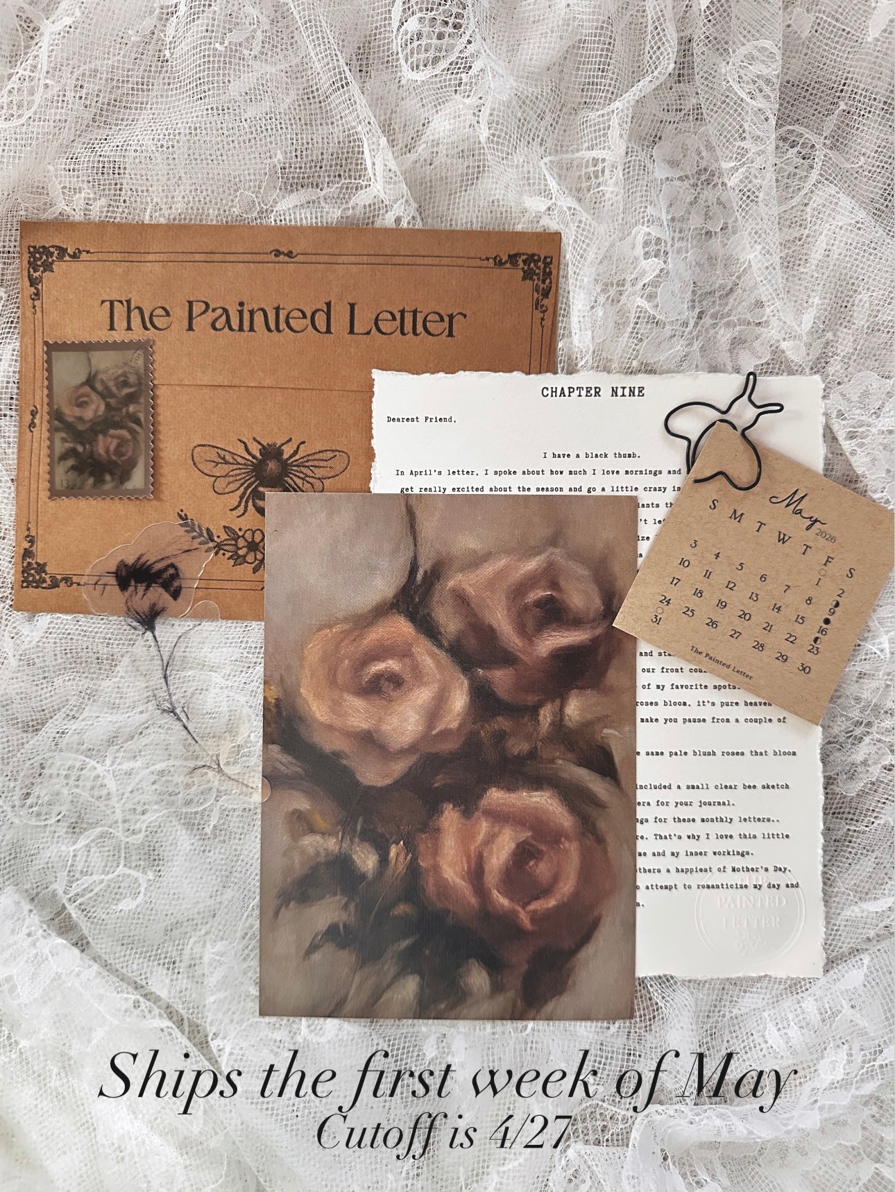 INTERNATIONAL Gift 12 months of The Painted Letter - Monthly Art & Letter Subscription