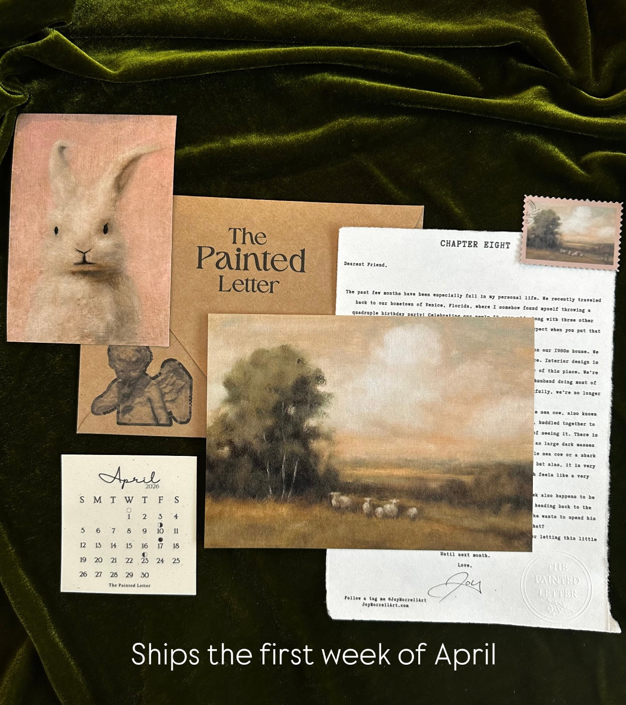 The Painted Letter - Monthly Art & Letter Subscription
