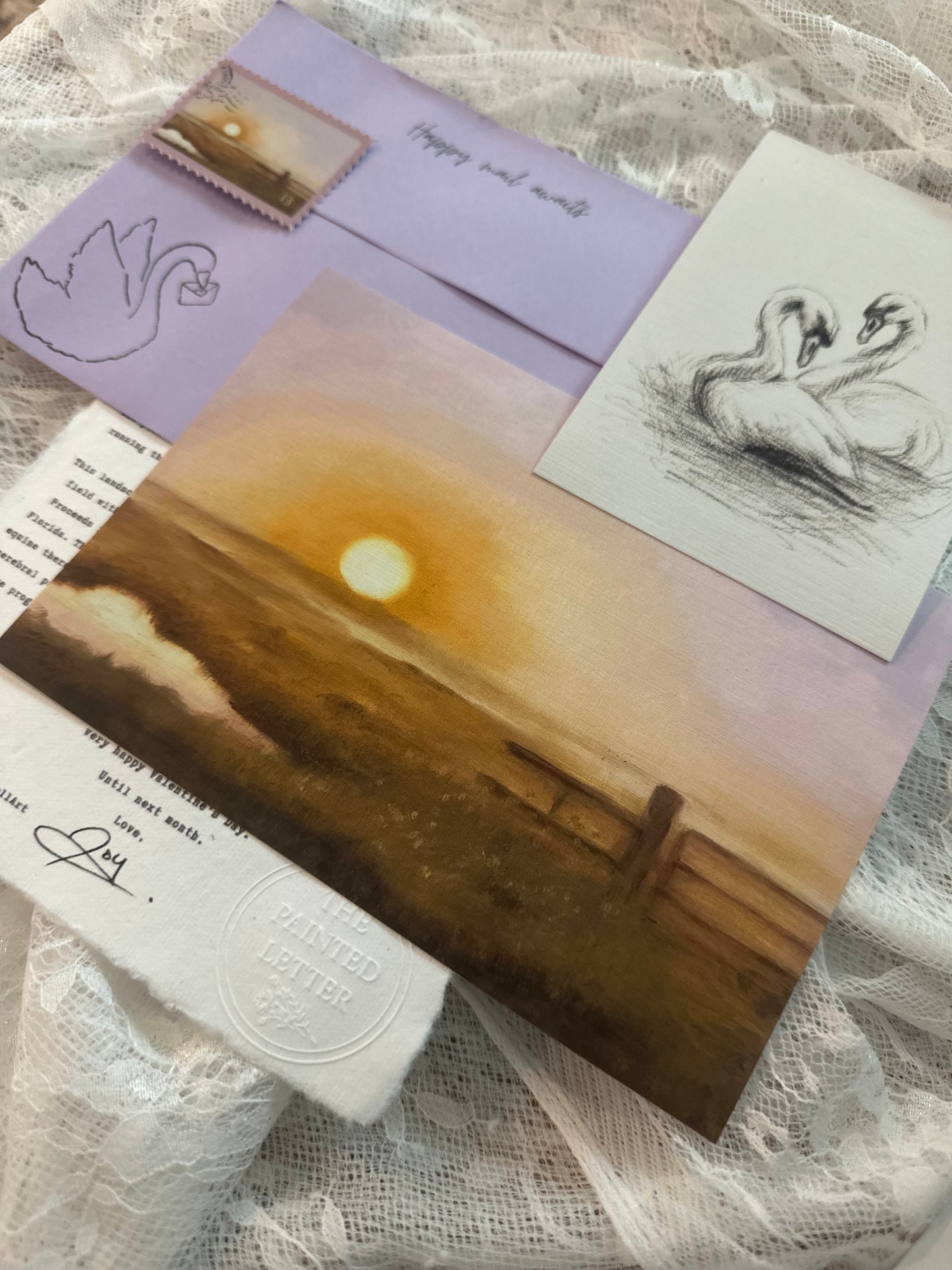 The Painted Letter - Monthly Art & Letter Subscription