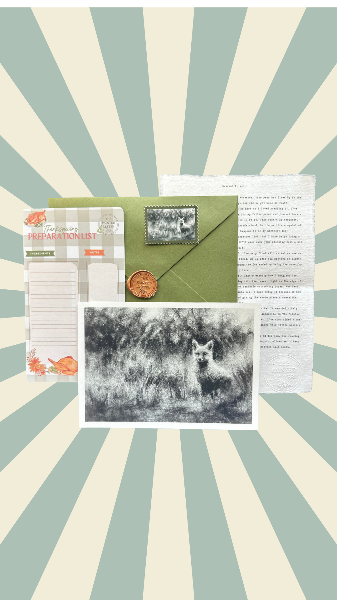 The Painted Letter - Monthly Art & Letter Subscription